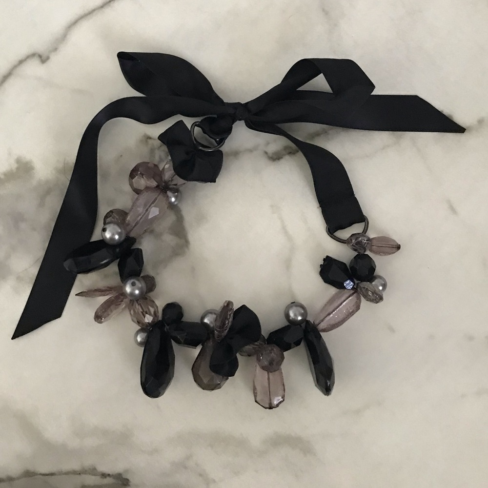 Black and Gray Statement Necklace